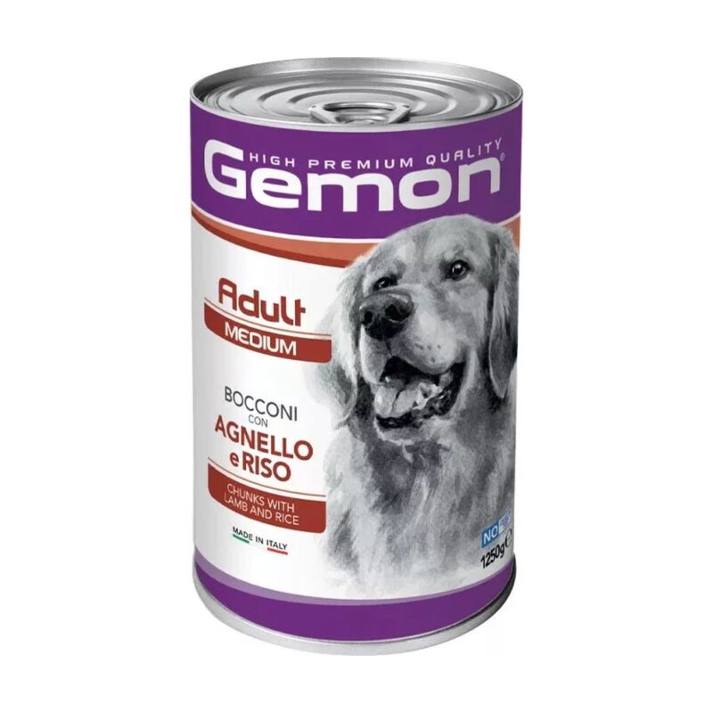gemon dog 1250gr konzerv bárány-rizs