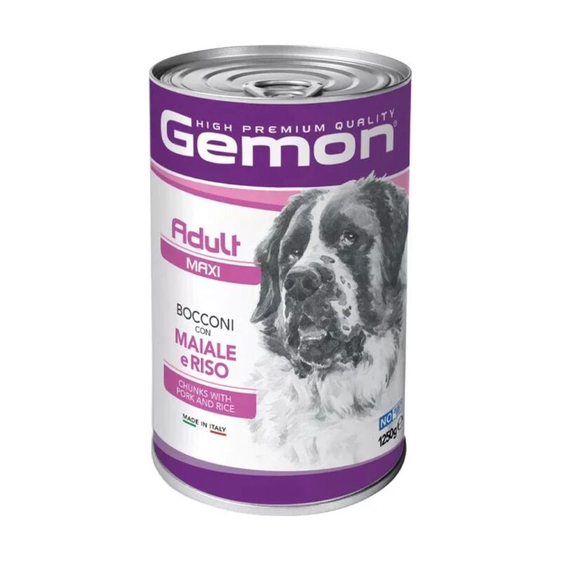 gemon dog 1250gr konzerv sertés-rizs